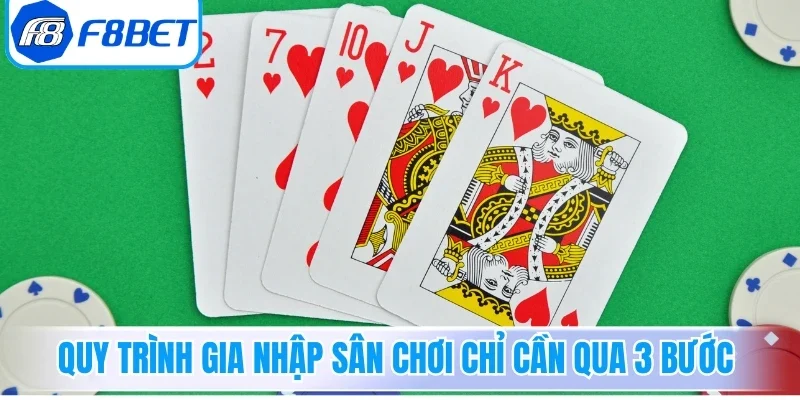 Quy trình gia nhập sân chơi chỉ cần qua 3 bước