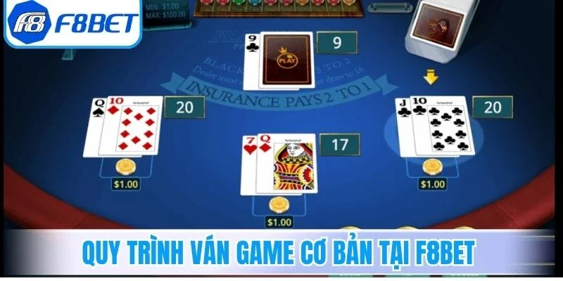 Xì Dách Online F8bet - Bí Quyết Chiến Thắng Dễ Dàng 4 Quy trình ván game cơ bản tại F8bet