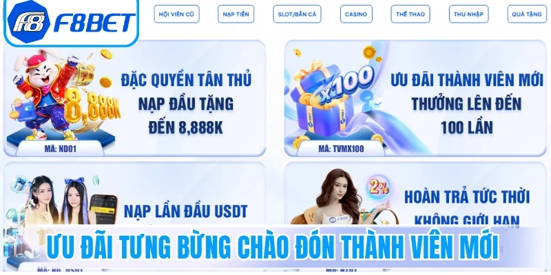 Ưu đãi tưng bừng chào đón thành viên mới