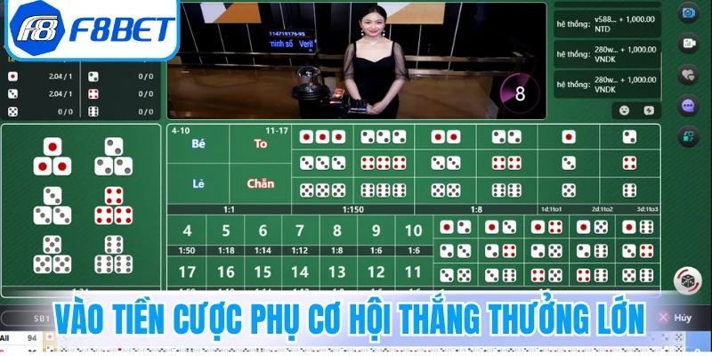 Vào tiền cược phụ cơ hội thắng thưởng lớn